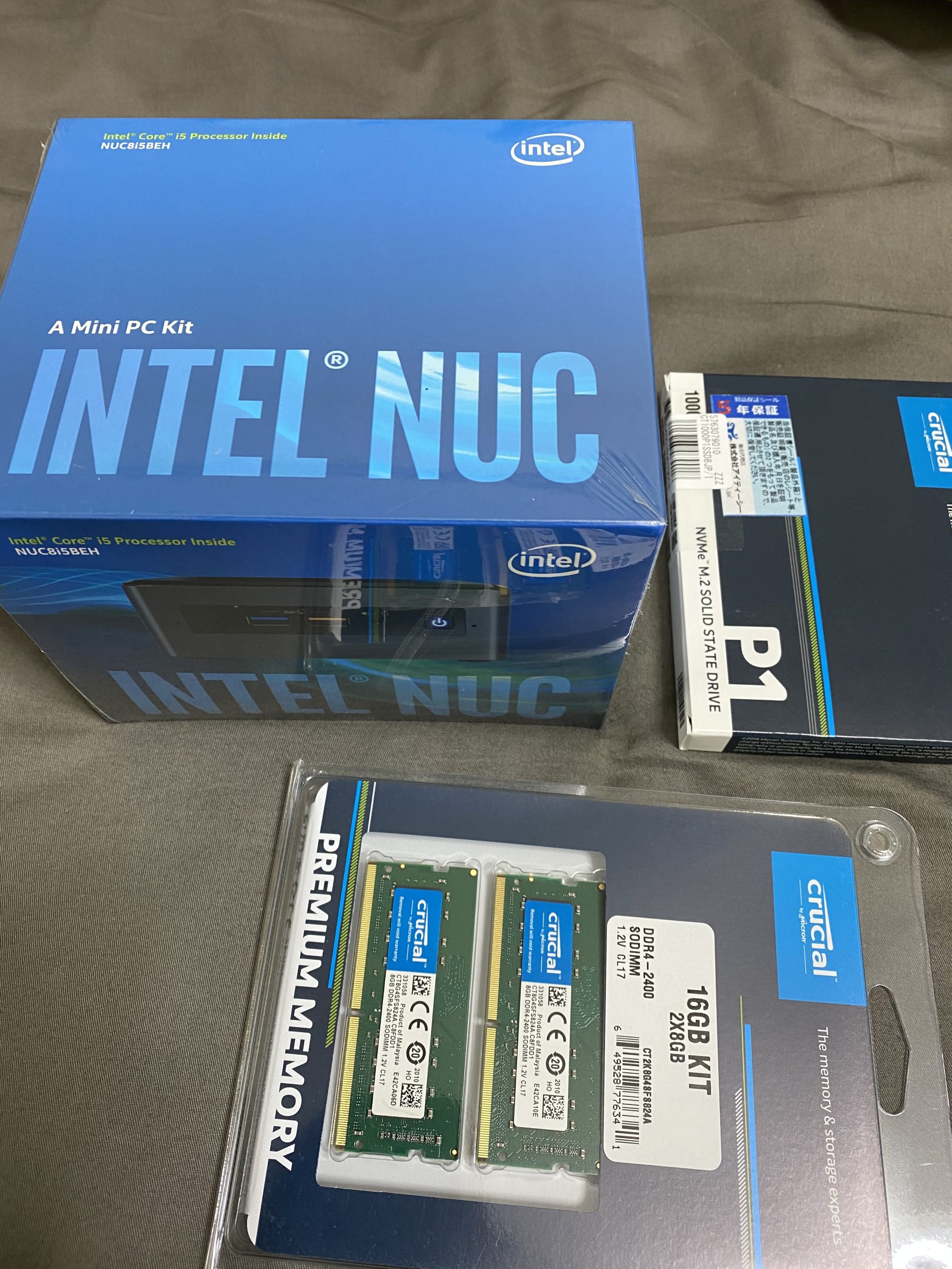 中古】Intel NUC Core i5 搭載 小型 デスクトップ PC BOXNUC7I5BNHXF